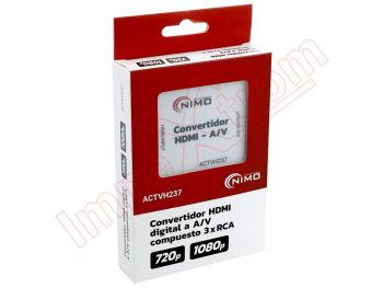 White HDMI Digital - 3RCA Composite A / V Converter